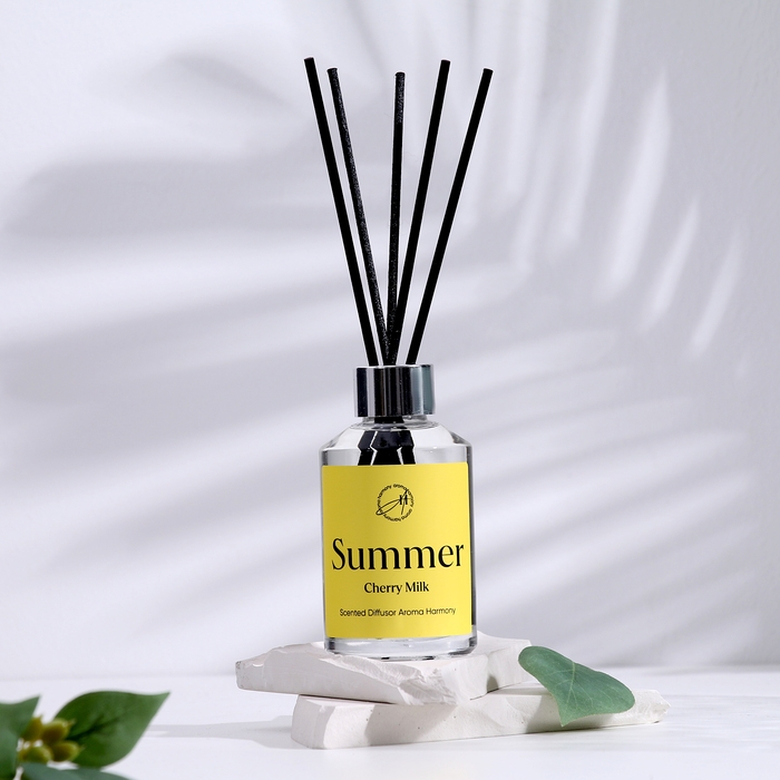 Диффузор ароматический,  "Сherry milk", вишневое молоко, 100 мл