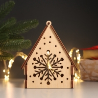 Новогодняя шкатулка-домик "Снежинка" 12х10х13,5 см (Новогодний набор 7 деталей) Новогодняя шкатулка-домик "Снежинка" 12х10х13,5 см (Новогодний набор 7 деталей)
