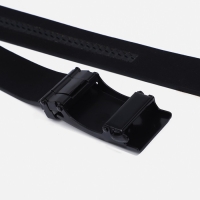 Ремень мужской, ширина 4 см, пряжка автомат, цвет чёрный