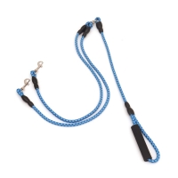 Сворка для двух собак, 1,5 м х 0.8 см, синяя Сворка для двух собак, 1,5 м х 0.8 см, синяя