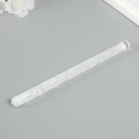 Скалка для творчества акрил "Цветы" 16х1 см Скалка для творчества акрил "Цветы" 16х1 см