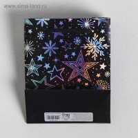 Пакет голографический вертикальный «Волшебного Нового года», S 12 х 15 х 5.5 см, Новый год Пакет голографический вертикальный «Волшебного Нового года», S 12 х 15 х 5.5 см, Новый год