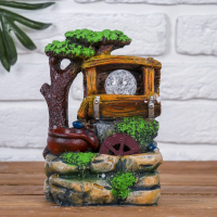 Фонтан "Ручей из бочонка" 10х14х18 см (с подсветкой) Фонтан "Ручей из бочонка" 10х14х18 см (с подсветкой)