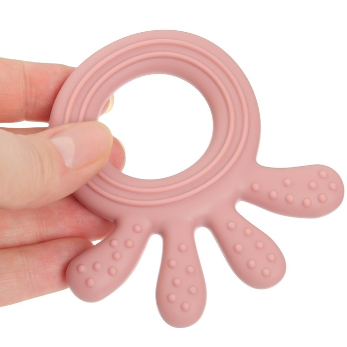 Прорезыватель силиконовый «Осьминожка», цвет розовый, Mum&Baby Прорезыватель силиконовый «Осьминожка», цвет розовый, Mum&Baby