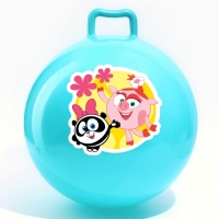 Мяч прыгун Смешарики &laquo;Друзья&raquo;, обычный с ручками, d=45 см, 350 г, цвета МИКС