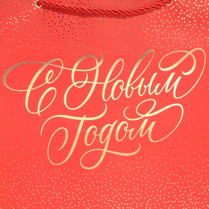 Пакет подарочный новогодний ламинированный &laquo;Клетка&raquo;, 25 х 23 х 18 см, Новый год