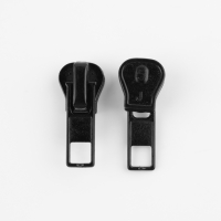 Бегунок автоматический для молнии &laquo;Трактор&raquo;, №5, 10 шт, цвет чёрный