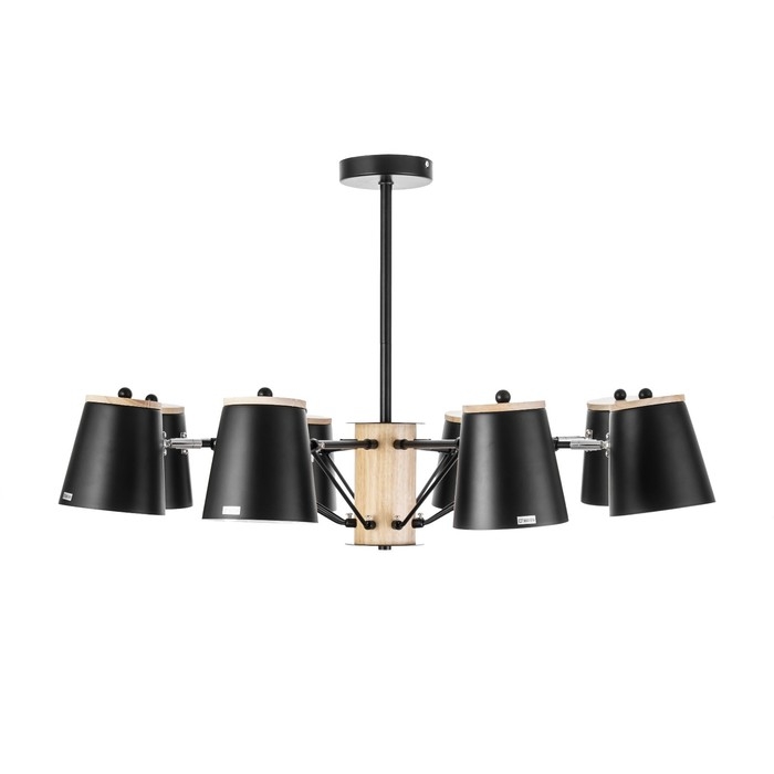 Люстра "Ирвина" 8хЕ27 40Вт черный 85х85х50см