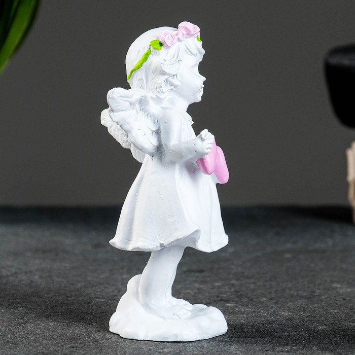 Фигура Фигура "Ангел с тремя сердцами" 4,5х5,8х12см