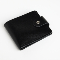Портмоне мужское на кнопке, TEXTURA, отдел для карт, монет, цвет чёрный Портмоне мужское на кнопке, TEXTURA, отдел для карт, монет, цвет чёрный