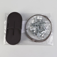 Карниз-струна 3,5 м, с металлическими зажимами, 20 шт, цвет коричневый Карниз-струна 3,5 м, с металлическими зажимами, 20 шт, цвет коричневый