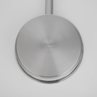 Сковорода &laquo;Общепит&raquo;, d=24 см, h=6,5 см, корпус 0,6 мм, дно ТРС 3,5 мм, антипригарное покрытие, индукция