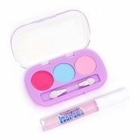Набор косметики для девочки "Чемодан на колёсах", розовый, с накладными ногтями Набор косметики для девочки "Чемодан на колёсах", розовый, с накладными ногтями