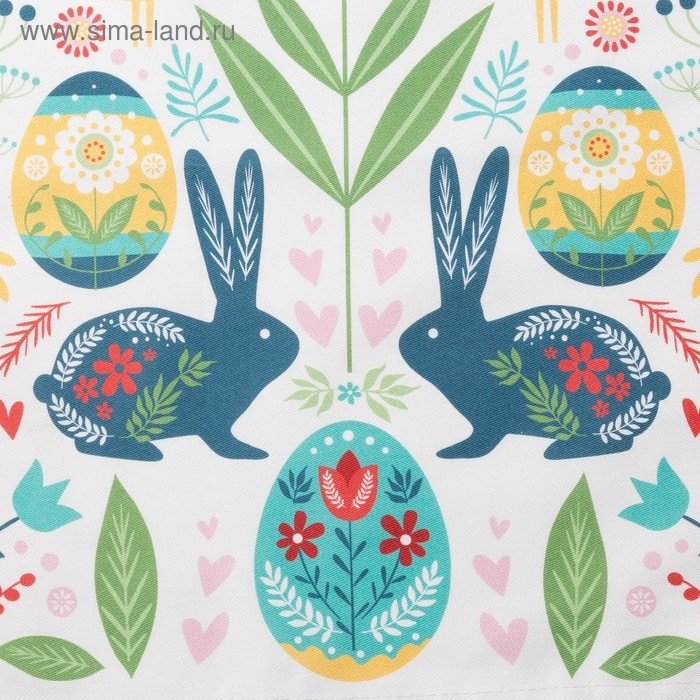 Полотенце "Пасхальная скандинавия" 40х73 см, 100% хл, саржа 190 гр/м2