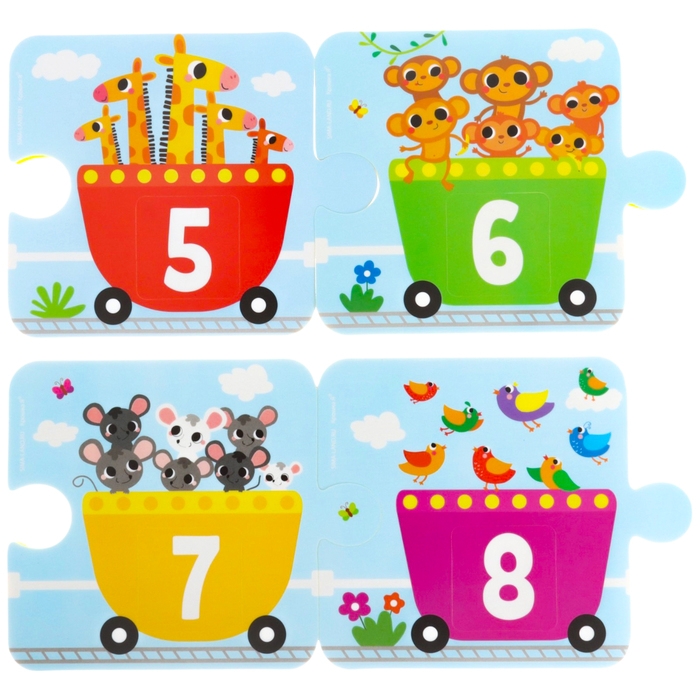 Мягкий пазл для малышей «Счёт и цвет», 20 деталей, Крошка Я Мягкий пазл для малышей «Счёт и цвет», 20 деталей, Крошка Я