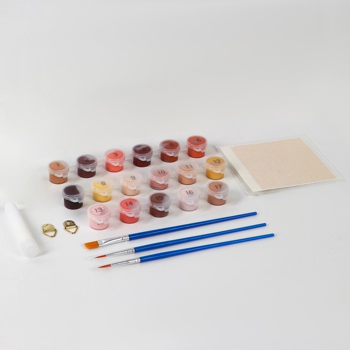 Картина по номерам с подрамником и поталью &laquo;Руки&raquo;, 20 х 30 см