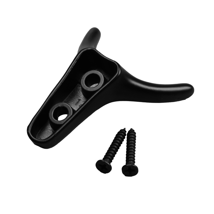 Крючок мебельный CAPPIO YAK, двухрожковый, черный Крючок мебельный CAPPIO YAK, двухрожковый, черный