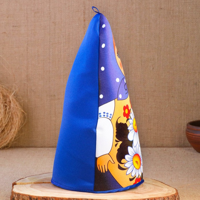 Грелка на чайник &laquo;Матрёшка&raquo;, ромашки