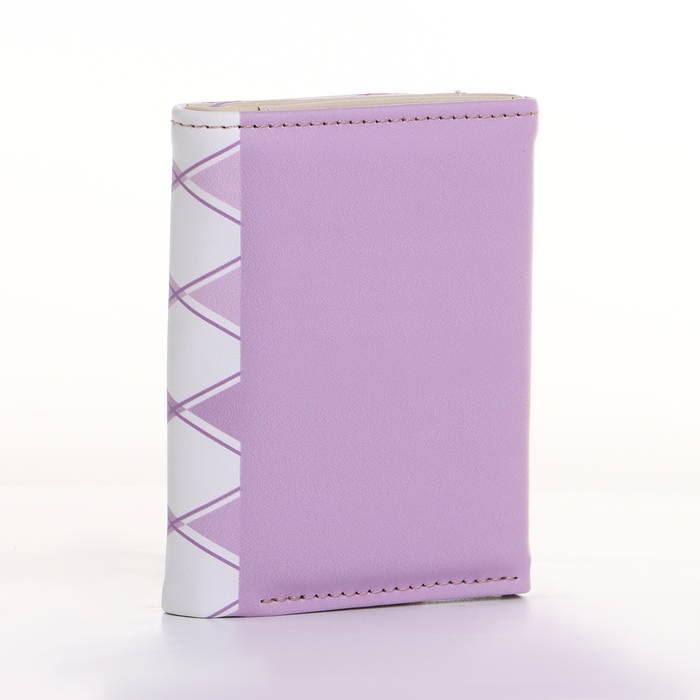 Кошелёк женский на кнопке, цвет сиреневый