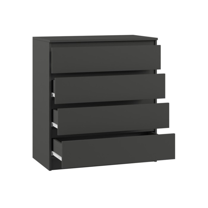 Комод с 4 ящиками Мадера, 800х420х1000, Графит Комод с 4 ящиками Мадера, 800х420х1000, Графит