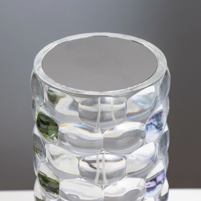 Настольная лампа с ПДУ "Призма" LED RGB сенсорная АКБ 8х8х18 см RISALUX