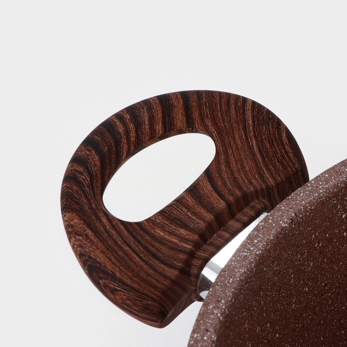 Кастрюля Доляна &laquo;Брауни&raquo;, 3,3 л, d=24 см, h=10 см, стеклянная крышка, антипригарное покрытие, индукция