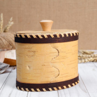 Туес «Соль», 14×8,5×15 см, береста Туес «Соль», 14×8,5×15 см, береста