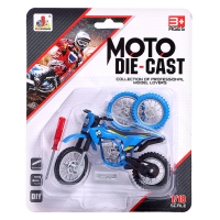 Мотоцикл &laquo;Эндуро&raquo;, металлический, со сменными колёсами, 1:18, цвет МИКС