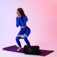 Сумка женская спортивная Make yourself proud, 40х21х19 см, отдел на молнии, цвет чёрный