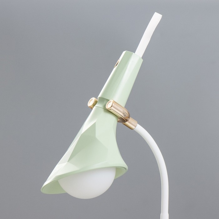 Настольная лампа Настольная лампа "Делсер" LED 3Вт USB АКБ зелёный 14х13х39 см RISALUX