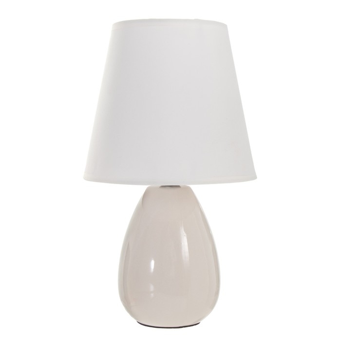 Настольная лампа "Джина" E14 40Вт белый 18х18х29 см RISALUX