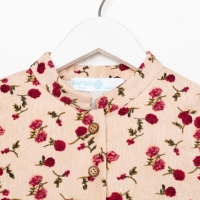 Платье детское KAFTAN "Цветы", р. 36 (134-140), бежевый Платье детское KAFTAN "Цветы", р. 36 (134-140), бежевый