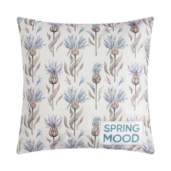 Наволочка декоративная Этель &laquo;Spring mood&raquo; 40х40 см, велюр, 100% п/э