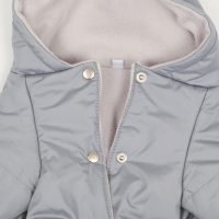 Комбинезон зимний для животных, флис, XL (ДС 32-34, ОШ 32, ОГ 40-44 см), серый