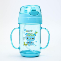 Поильник детский с силиконовой трубочкой, 300 мл., с ручками, цвета МИКС Поильник детский с силиконовой трубочкой, 300 мл., с ручками, цвета МИКС