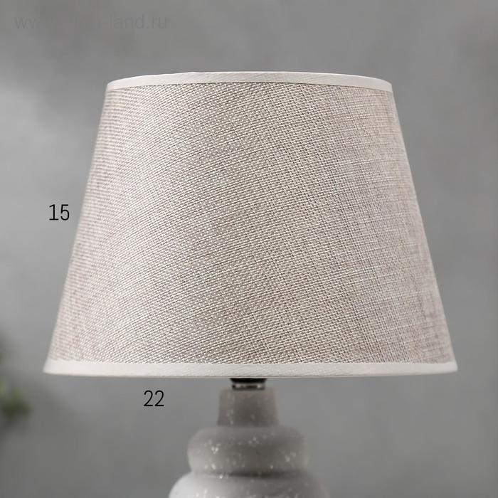 Лампа настольная 16238/1GR E14 40Вт серо-серебристый 22х22х34 см RISALUX