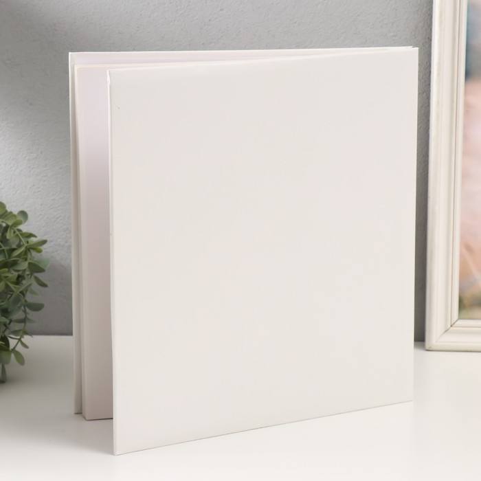 Фотоальбом магнитный 20 листов "Гармония" белый 32,5х2,5х33,5 см