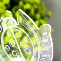 Светильник "Божья коровка" LED белый 11,9х9,5х15,1 см RISALUX