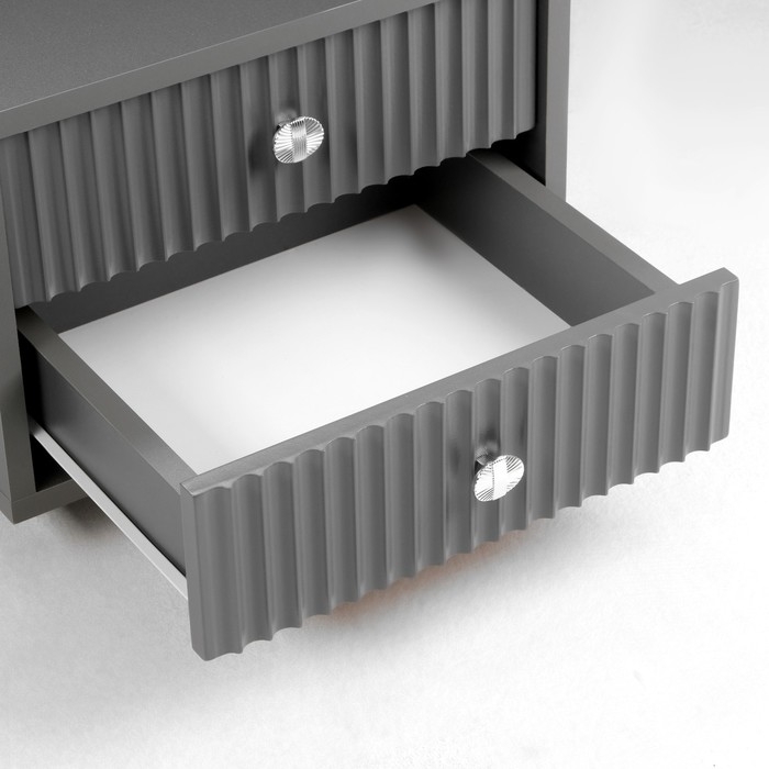 Тумба прикроватная подвесная Астория, 400х350х270, Графит/ Эйхория МДФ 19 мм