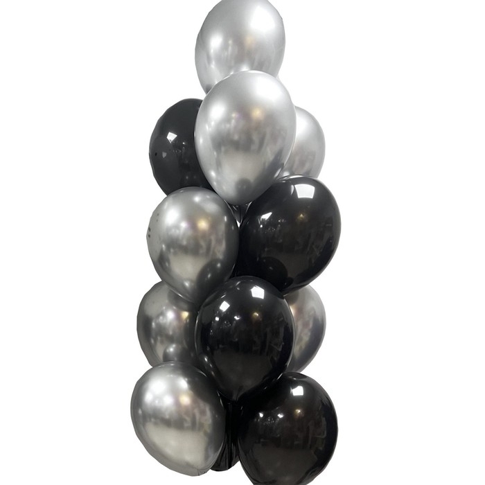 Шар латексный 12" &laquo;День рождения, на стиле&raquo;, набор 15 шт.