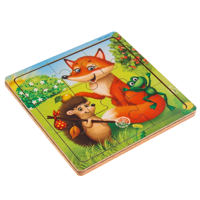 Пазл &laquo;Лесные зверята&raquo;, 9 деталей