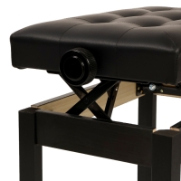 Банкетка для пианино Music Life сиденье 55х34, высота 48-58 см, черная, нагрузка 100 кг