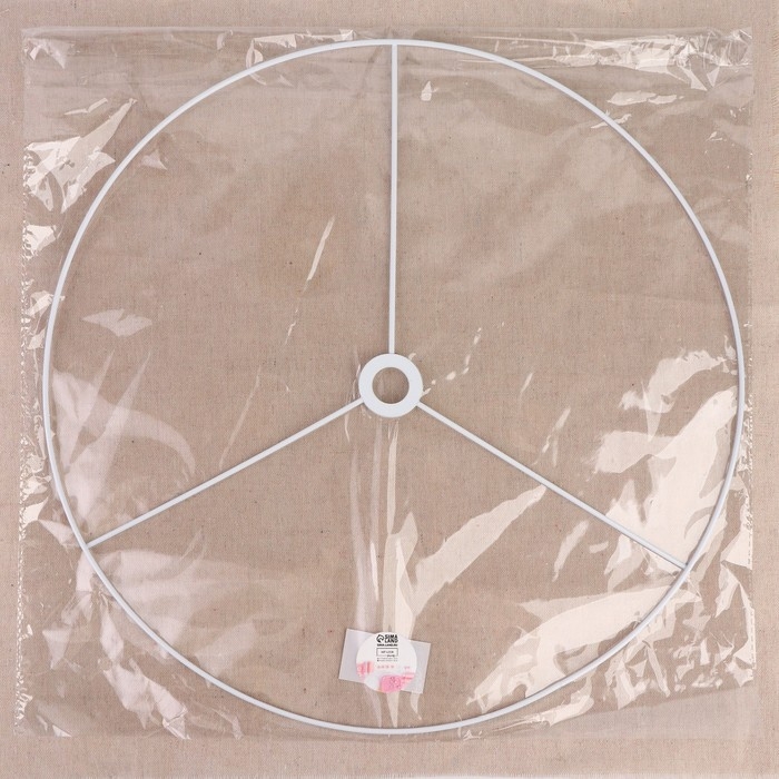 Основа для плетения торшера &laquo;Круг&raquo;, металлическая, d = 40/40,5 см, цвет серебряный