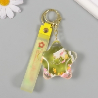 Брелок пластик с карабином, ремешком "Единорожка в звезде" водный, с декором 5,5х5,5х2,5 см Брелок пластик с карабином, ремешком "Единорожка в звезде" водный, с декором 5,5х5,5х2,5 см