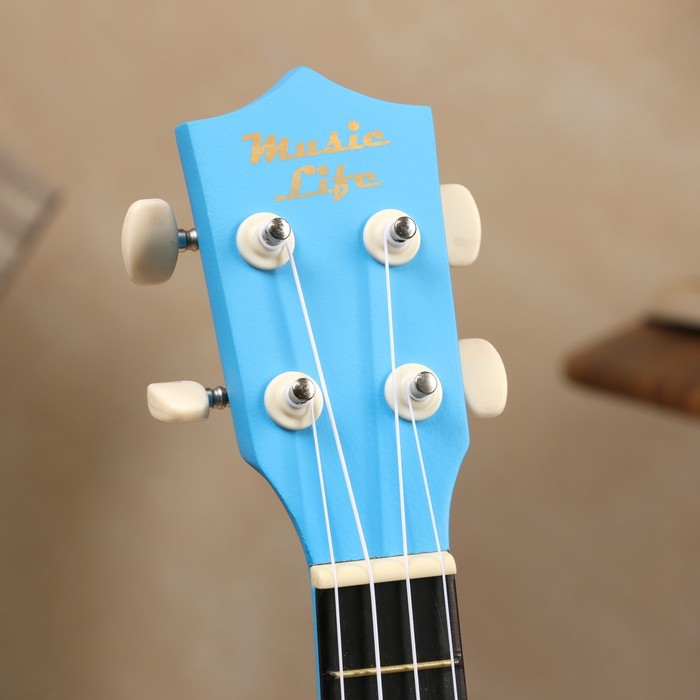 Укулеле сопрано Music Life UK-10, цвет синий, 54см Укулеле сопрано Music Life UK-10, цвет синий, 54см