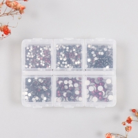 Декор для творчества стекло "Стразы. Тёмно-фиолетовый" d=2-4,8 мм н-р 1188 шт 6х8х1,5 см Декор для творчества стекло "Стразы. Тёмно-фиолетовый" d=2-4,8 мм н-р 1188 шт 6х8х1,5 см