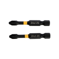 Биты ТУНДРА ПРОФИ, Torsion, сталь S2, PH2 х 50 мм, пвх-чехол, 2 шт. Биты ТУНДРА ПРОФИ, Torsion, сталь S2, PH2 х 50 мм, пвх-чехол, 2 шт.