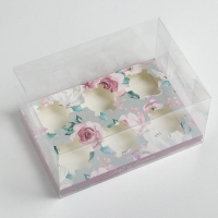 Коробка для капкейка, кондитерская упаковка, 6 ячеек, Just a dream, 16 х 23 х 11.5 см