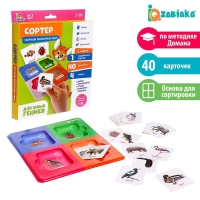 Сортер &laquo;Изучаем животный мир&raquo; с карточками Домана