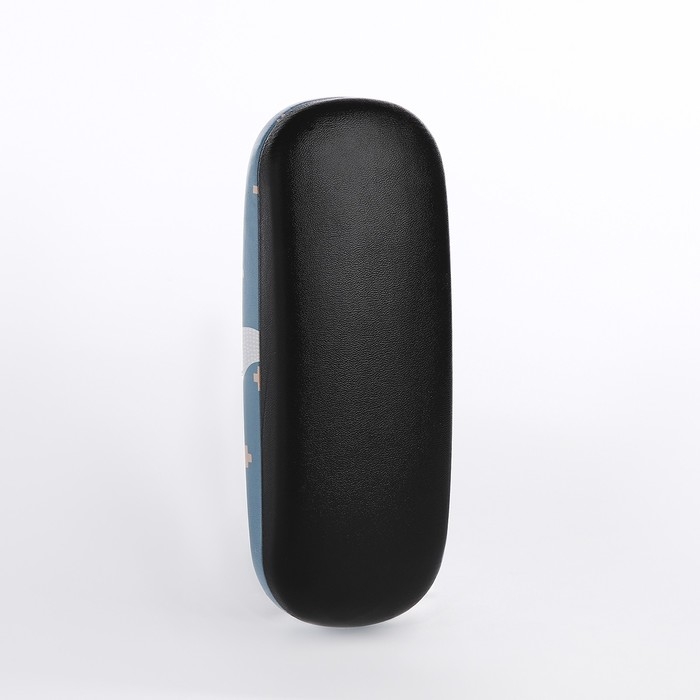 Футляр для очков на хлопушке, длина 16 см, цвет голубой Футляр для очков на хлопушке, длина 16 см, цвет голубой